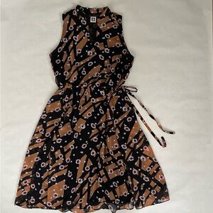 Anne Klein Sleeveless Dress with Adjustable Waist & Pockets Women’s Size XL